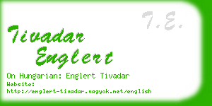 tivadar englert business card